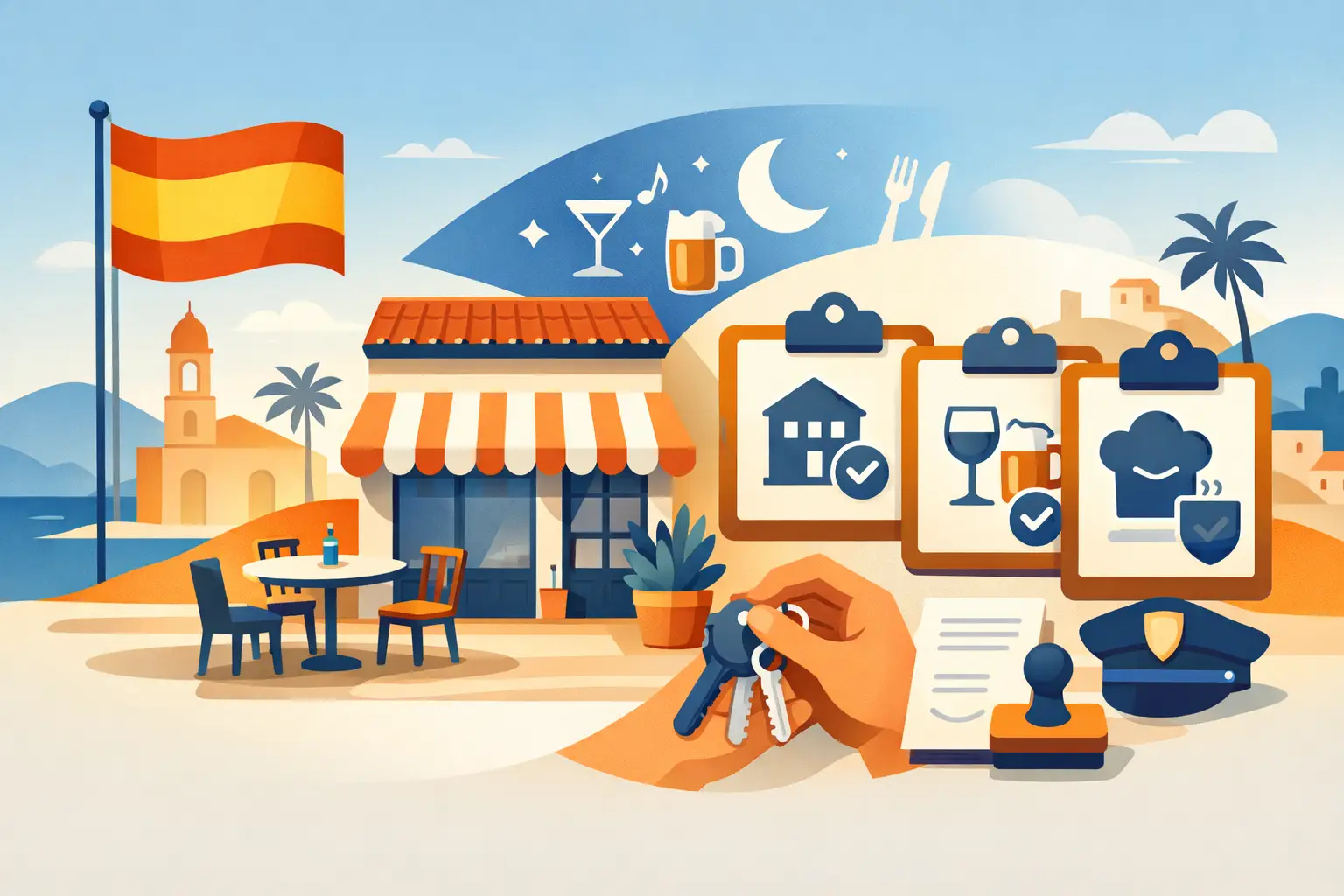 Welke vergunningen heeft een horecazaak in Spanje?